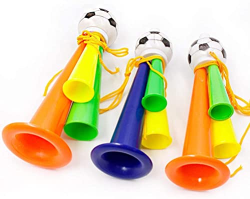 BOLYUM 10 Piezas de Trompeta de Ruido de Estadio Plástico Divertido Fiesta de Apoyo Vítores, para Juegos Deportivos, Fiesta de fútbol, Regalos para Fiestas de Carnaval, 13,5 cm (Color al Azar)