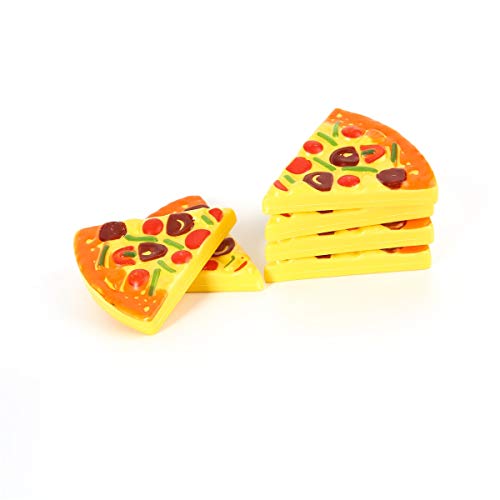 BONOCO Juguetes para niños 6 Piezas Simulación Fiesta de Pizza Comida rápida Rebanadas de Cocina Juego de Juego de simulación de Corte Tienda rápida Juguete de Cocina para niños Ju