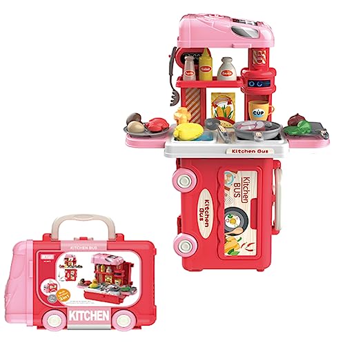 Brigamo 2 en 1 Premium Food Truck Niños Cocina Juguete a partir de 3 años