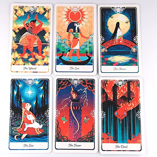 Cartas de Tarot,Tarot Clásico,Tarot Deck,Baraja Adivinatoria de Tarot,Tiradas de Tarot,Tarot Tradicional Esoterismo,Astrología Adivinación Numerológica para Principiante Entusiastas (127#)