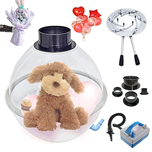 CHEMYO Máquina de Relleno de Globos, con Bomba eléctrica para Globos y Kit de Herramientas, Relleno de expansión de Globos para Regalo de San Valentín, Globo, Rosa, Osos de Peluche, Ramo, Boda, Cum