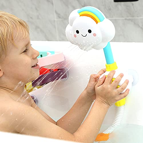 CUTE STONE Juguetes de baño Juguetes de baño con ducha y juguetes flotantes en spray, juegos de pesca para niños pequeños y bebés