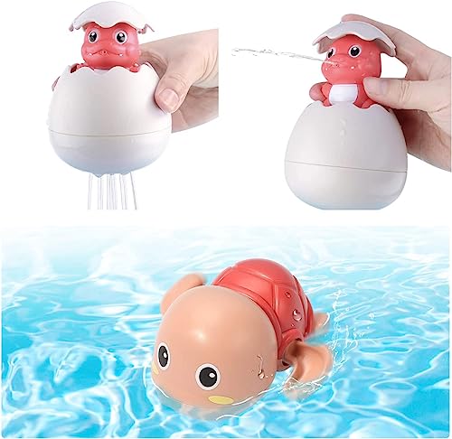 CUTE STONE Juguetes de baño Juguetes de baño con ducha y juguetes flotantes en spray, juegos de pesca para niños pequeños y bebés