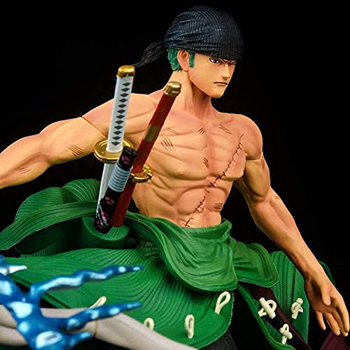 Cuugf Exquisita Edición Limitada 31cm Anime One Piece Hunter Fan GK Estatua Retrato de Piratas Roronoa Zoro PVC Figura de Acción Juguete Adulto Colección Modelo Muñeca