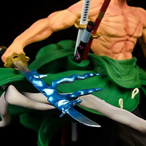 Cuugf Exquisita Edición Limitada 31cm Anime One Piece Hunter Fan GK Estatua Retrato de Piratas Roronoa Zoro PVC Figura de Acción Juguete Adulto Colección Modelo Muñeca