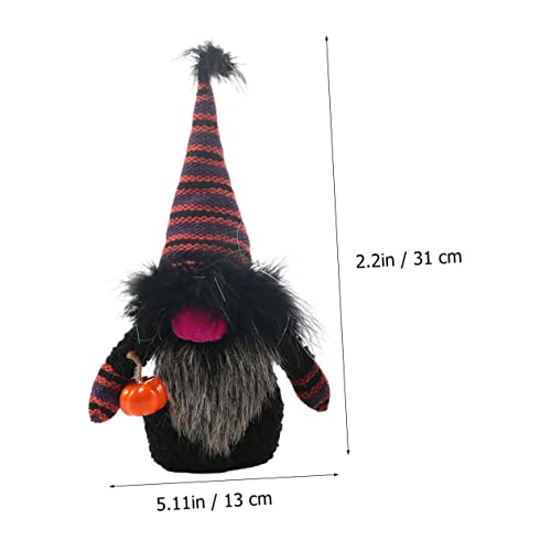 Didiseaon Tomté Sueco 1Pc Halloween Doll para Mesa De Faceless Doll Decor Faceless Doll Halloween Decor Dwarf Doll Rudolph Doll Adornment Halloween Party Doll Shine Plastic Black