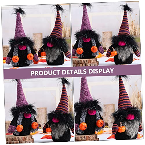 Didiseaon Tomté Sueco 1Pc Halloween Doll para Mesa De Faceless Doll Decor Faceless Doll Halloween Decor Dwarf Doll Rudolph Doll Adornment Halloween Party Doll Shine Plastic Black