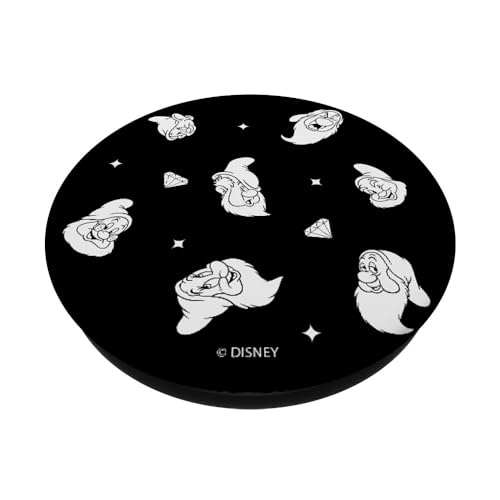 Disney Snow White Seven Dwarf Heads Floating At Random PopSockets PopGrip Intercambiable