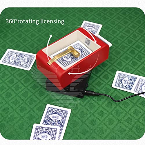 Distribuidor de Tarjetas Inteligentes, Herramienta de negociación de Naipes automática Universal con rotación de 360 ° para Casino en casa, Competencia Justa y Anti-trampas, 99 Engranajes se pued