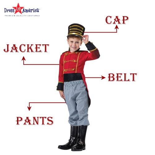 Dress Up America Traje cascanueces para los muchachos - Uniforme del soldado de juguete de vestir para niños