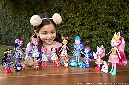 Enchantimals Hermanas Danessa y Danetta Deer Muñecas con mascotas ciervo de juguete, regalo para niñas y niños +4 años (Mattel HCF80)