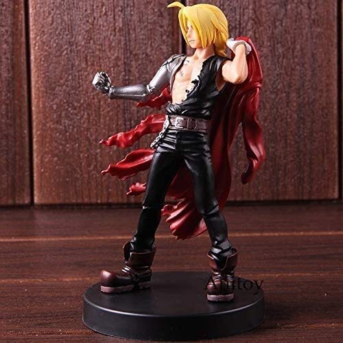 ENFILY Fullmetal Alchemist Anime Figura de acción Edward Elric Personaje Coleccionable Estatua Juguetes PVC Figuras Adornos de escritorio