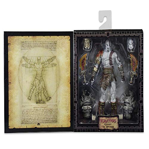 ENFILY God of War Kratos Estatua del Dios de Kuai Anime Dibujos Animados Caracteres Modelo Colección Decoración 18 cm