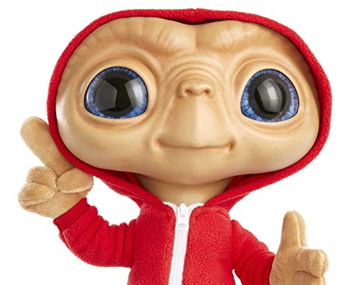 E.T L'Extra-Terrestre - Figura de Peluche Especial para cumpleaños, 40 años (28 cm) con Sonidos y Luces, Juguete Suave, Coleccionable, Juguete Infantil, a Partir de 3 años, HMG05 (versión francesa)