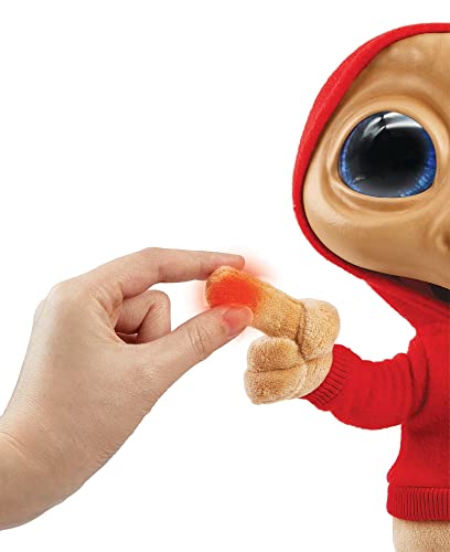 E.T L'Extra-Terrestre - Figura de Peluche Especial para cumpleaños, 40 años (28 cm) con Sonidos y Luces, Juguete Suave, Coleccionable, Juguete Infantil, a Partir de 3 años, HMG05 (versión francesa)