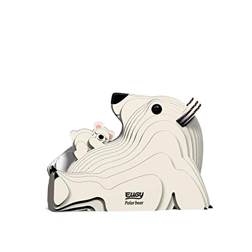 EUGY 052 Oso Polar. Eco-Friendly 3D Paper Puzzle