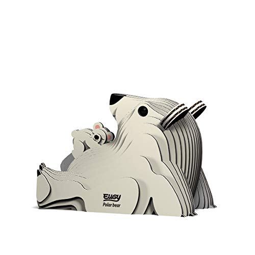 EUGY 052 Oso Polar. Eco-Friendly 3D Paper Puzzle