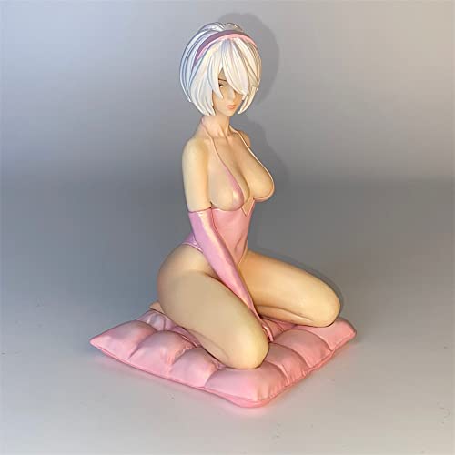 FABIIA Figura de Acción de Anime de Edición Limitada Nier: Automata Gk Hunter Fan Cat de Rodilla Dama Pretty Swimsuit 2B Modelo de Escritorio de Escritorio para Adultos Decoraciones de Estatuas de Muñ