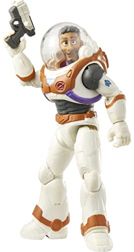 Figura de acción auténtica de Disney Pixar Lightyear Space Ranger Alpha Mo Morrison a Escala de 5 Pulgadas con 14 articulaciones posibles, colección de películas de 4 años en adelante