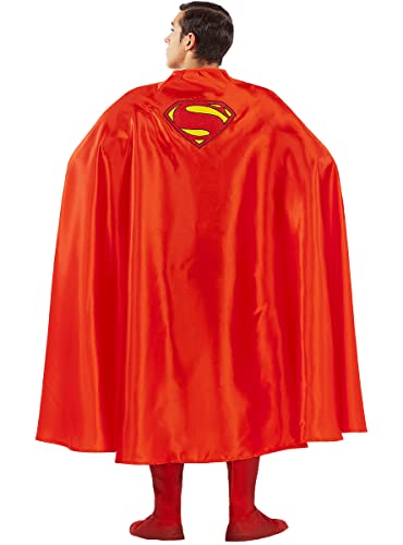 Funidelia | Disfraz de Superman - La liga de la Justicia para hombre Hombre de Acero, Superhéroes - Disfraz para adultos y divertidos accesorios para Fiestas, Carnaval y Halloween - Talla L - Azul