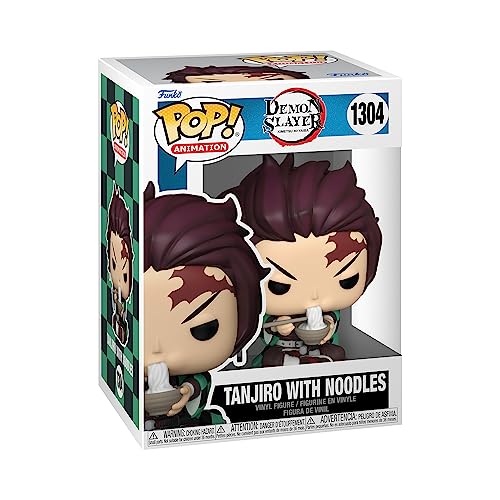 Funko Pop! Animation: Demon Slayer - Tanjiro with Noodles - Figura de Vinilo Coleccionable - Idea de Regalo- Mercancia Oficial - Juguetes para Niños y Adultos - Anime Fans