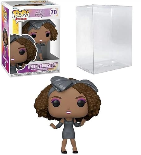 Funko Pop! Icons Whitney Houston (How Will I Know) con funda protectora Ecotek