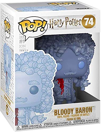 Funko Pop! Movies: Harry Potter - Figura de vinilo de barón sangriento (incluye funda protectora para caja de pop)