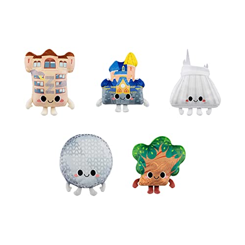 Funko Pop! Peluche Walt Disney World 50 Anniversary Rides Plush Set de 5 - Hollywood Tower Hotel, castillo, nave espacial, árbol de la vida y montaña espacial