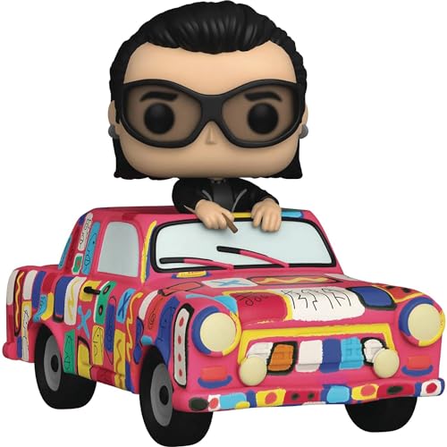 Funko Pop! Ride Super Deluxe: U2-AB Car with Bono - Figura de Vinilo Coleccionable - Idea de Regalo- Mercancia Oficial - Juguetes para Niños y Adultos - Music Fans - Muñeco para Coleccionistas