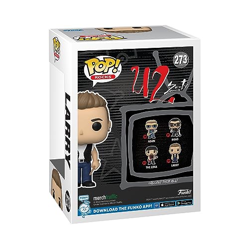 Funko Pop! Rocks: U2 - ZooTV - Larry Mullen Jr. - Figura de Vinilo Coleccionable - Idea de Regalo- Mercancia Oficial - Juguetes para Niños y Adultos - Music Fans - Muñeco para Coleccionistas