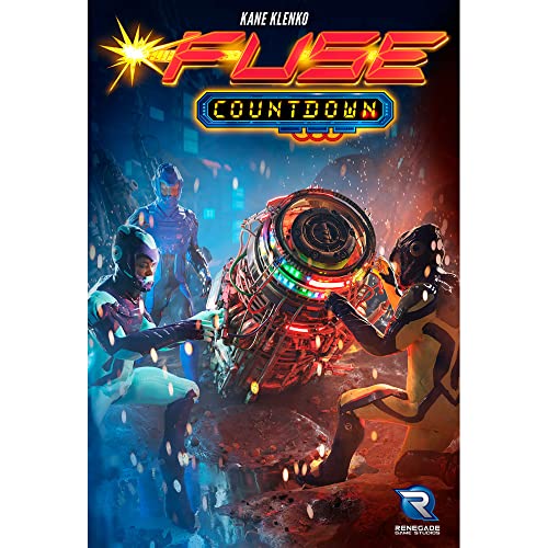 Fuse: Countdown - Un juego independiente o expansión para el juego original, Renegade Game Studios, juego intenso cooperativo, estrategia familiar, edades 14+, 1-5 jugadores, 10 minutos de tiempo de