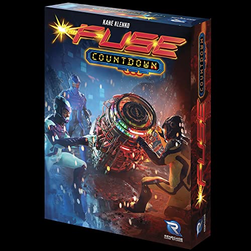 Fuse: Countdown - Un juego independiente o expansión para el juego original, Renegade Game Studios, juego intenso cooperativo, estrategia familiar, edades 14+, 1-5 jugadores, 10 minutos de tiempo de