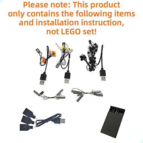 GEAMENT Kit de Luces LED Compatible con Lego Home Alone - Conjunto de luz para Ideas 21330 (Juego Lego no Incluido)