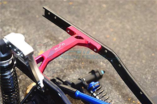 GPM Element Enduro Sendero Trail Truck Upgrade Parts Aluminum Rear Chassis Brace - 1Pc Set Silver