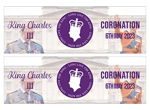 Handmade By Stukk King Charles III Banners Coronation Party Royal Long Live Crown Union Jack Decor