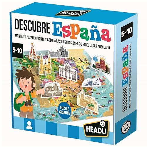 Headu Descubre España. Juego Educativo Infantil de Geografía (ES56499)