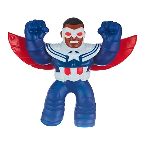 Heroes of Goo Jit Zu Marvel Hero Pack - Capitán América - Sam Wilson - Bendy 11,5 cm de Alto 41376