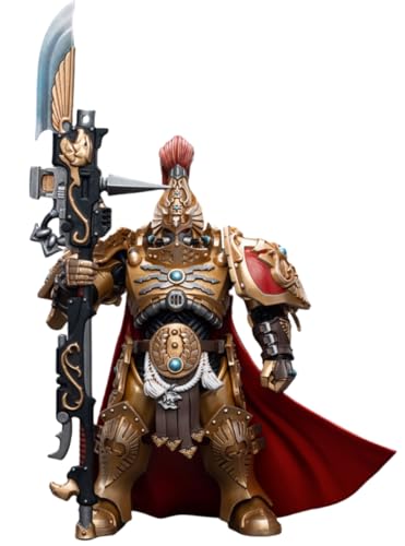 HiPlay JoyToy Warhammer 40K Figura coleccionable: Adeptus Custodes Shield Captain with Guardian Spear figuras de acción a escala 1:18 JT7790 (Capitán del escudo)