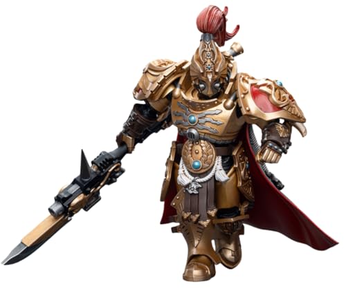 HiPlay JoyToy Warhammer 40K Figura coleccionable: Adeptus Custodes Shield Captain with Guardian Spear figuras de acción a escala 1:18 JT7790 (Capitán del escudo)