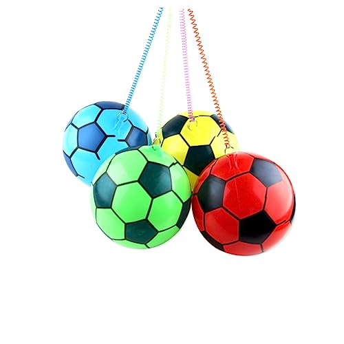 ibasenice 2 Piezas Practicar Fútbol En Solitario Practicar Futbol Fútbol Inflable Pelota De Entrenamiento Elástica Patada De Futbol Niños Entrenador Niño Pequeño Fútbol Americano