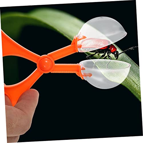 ibasenice 5 Piezas Trampa De Insecto Clip Para Hacer Bolas De Nieve Pinzas De Alimentación Para Reptiles Recogedor De Bichos Clips De Tijeras Reptilianos Cuchara Deportes Niño El Plastico