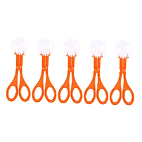 ibasenice 5 Piezas Trampa De Insecto Clip Para Hacer Bolas De Nieve Pinzas De Alimentación Para Reptiles Recogedor De Bichos Clips De Tijeras Reptilianos Cuchara Deportes Niño El Plastico