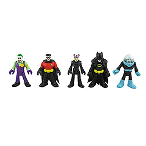 Imaginext Figuras de repuesto Batcueva - GMP48 ~ DC Superfriends Super Surround Bat Cave ~ Incluye Batman, Robin, Joker, Catwoman y Mr. Freeze