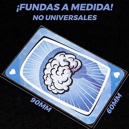 JEVX 480 Fundas para Virus Juego de Cartas a Medida, También para Las Expansiones Virus 2 y Halloween Tamaño 90x60mm Baraja de Cartas para Niños y Adultos, Juego de Mesa