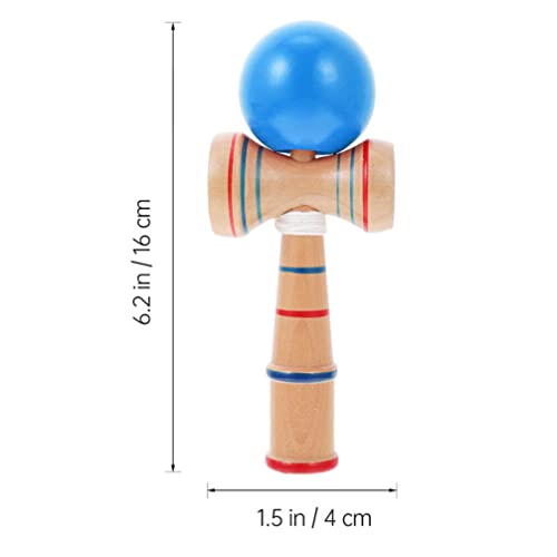 jojofuny 2 Piezas Kendall Juego De Pelota En Copa Juego De Atrapar Pelota Ojos Azules Perinola Juego De Copa y Pelota Taza para Atrapar Kendama Genial Kadoma Niño Juguete De Madera