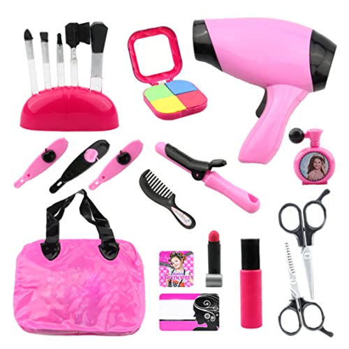 Juego De Salón De Peluquería De Belleza Rosa De Chicas Elegantes, Pequeños De Fantasía De Fantasía Belleza Y Vestir Salón Juego De Juego De Juego Pretendiente, Accesorios De Maquillaje De Moda,