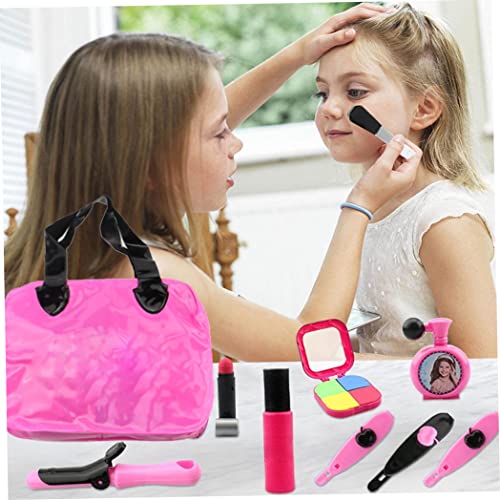 Juego De Salón De Peluquería De Belleza Rosa De Chicas Elegantes, Pequeños De Fantasía De Fantasía Belleza Y Vestir Salón Juego De Juego De Juego Pretendiente, Accesorios De Maquillaje De Moda,