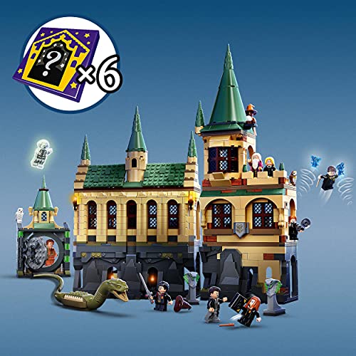 LEGO 76389 Harry Potter Castillo Hogwarts: Cámara Secreta + 76388 Harry Potter Visita a La Aldea de Hogsmeade, Set para el 20 Aniversario con Mini Figura Dorada, Regalo para Niña y Niño + 8 Años