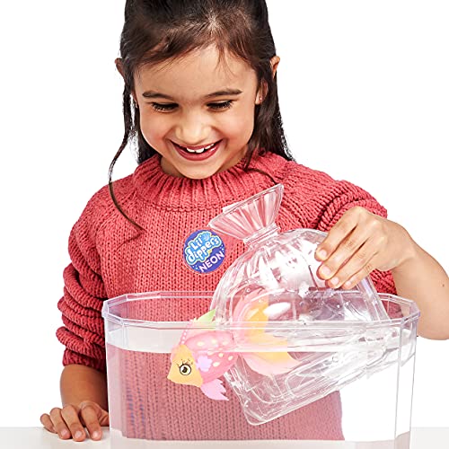 Little Live Pets Lil' Dippers S3 Pippy Pearl - Lil' Dippers Efecto Wow al desenvolverse en el Agua y alimentación interactiva, Paquete Individual.