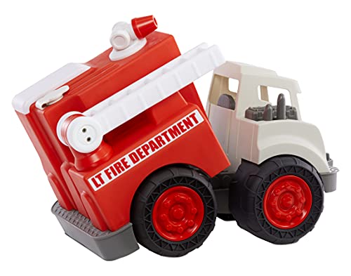 Little Tikes Dirt Digger Camión de Bomberos para niños - Rocía Agua - Escalera giratoria y Extensible - Promueve el Juego Activo - para Juegos en Interiores o Exteriores - A Partir de 2 años